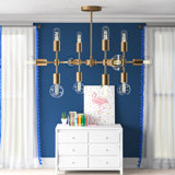 George Oliver George Oliver Bruce 5 Light Sputnik Sphere Chandelier Finish: Brass Shade Color: Clear from Wayfair | Shop George Oliver George Oliver Bruce 5 Light Sputnik Sphere Chandelier Finish: Brass Shade Color: Clear from Wayfair | Shop